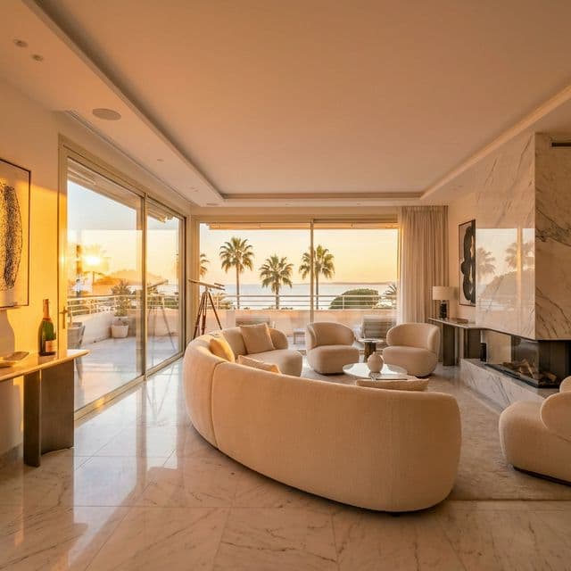 Penthouse Croisette Cannes vue mer