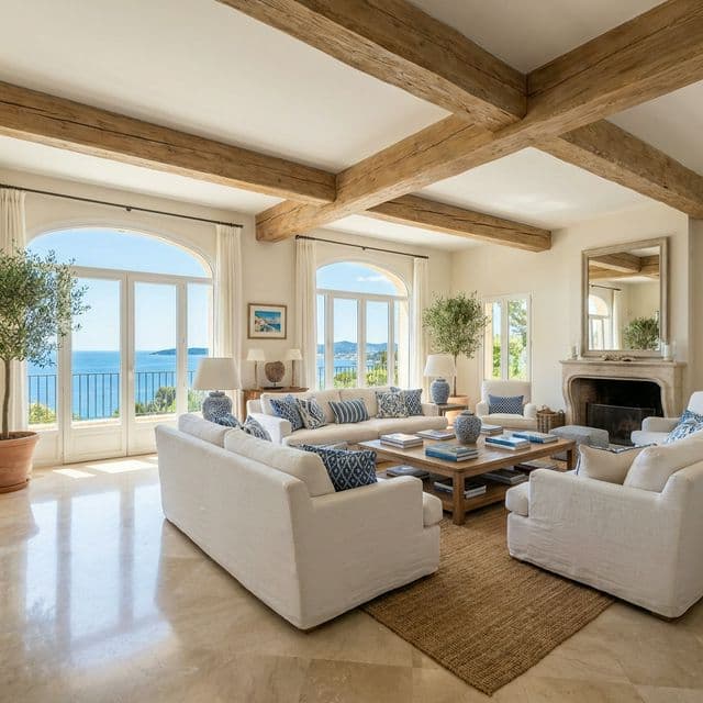 Salon principal avec vue panoramique